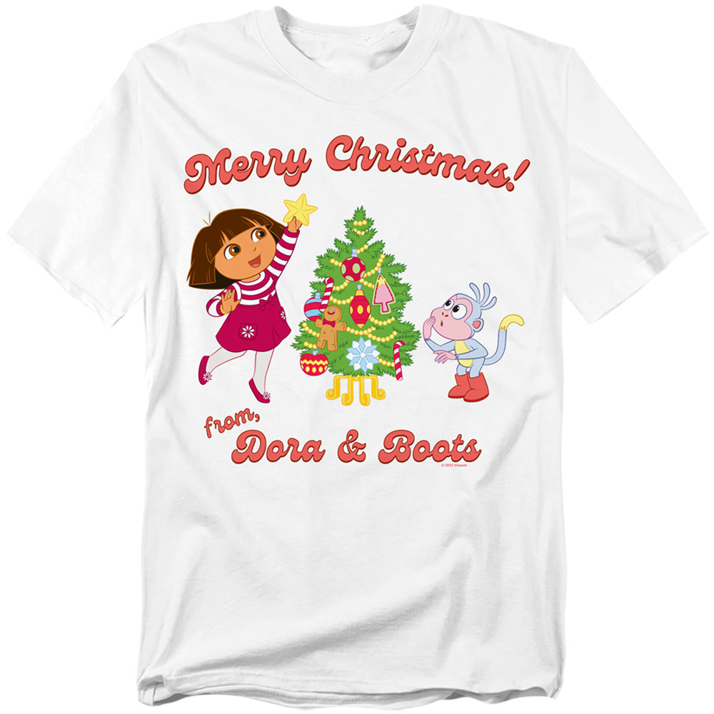 Dora the Explorer Happy Holidays From Dora And Boots T-Shirt