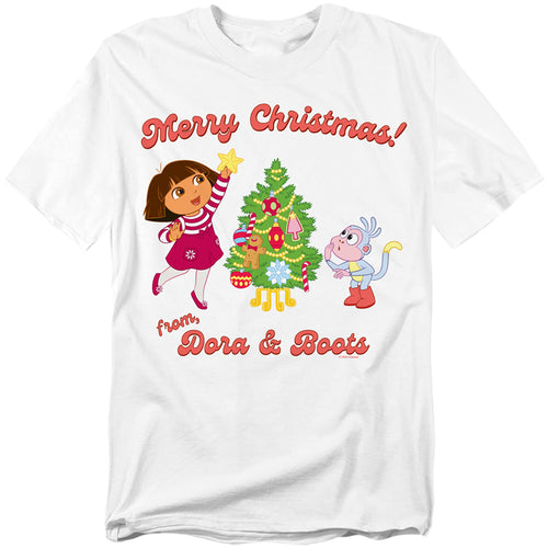 Dora the Explorer Happy Holidays From Dora And Boots T-Shirt