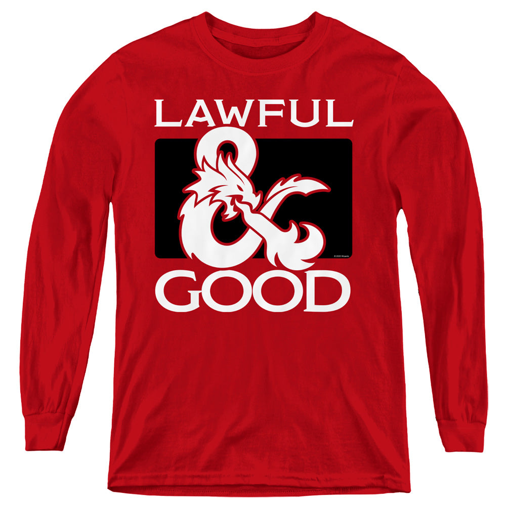 Dungeons & Dragons Lawful Good Youth Long Sleeve T-Shirt
