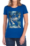 Batman Fighting The Storm Womens T-Shirt