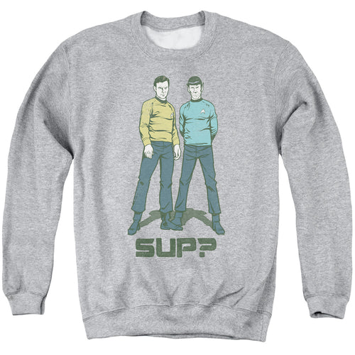 Star Trek Kirk and Spock Sup Crewneck Sweatshirt