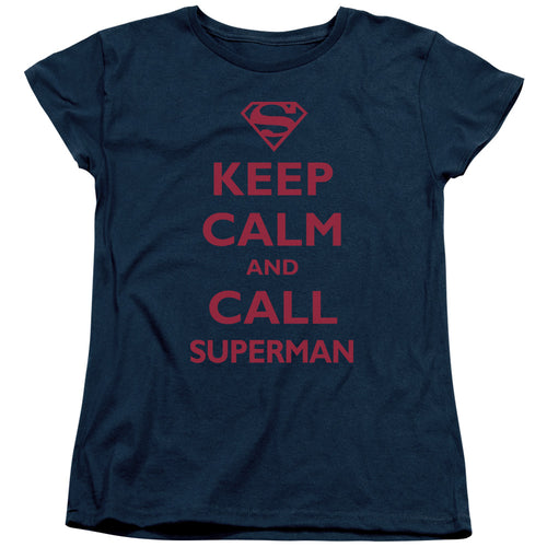 Call Superman Womens T-Shirt