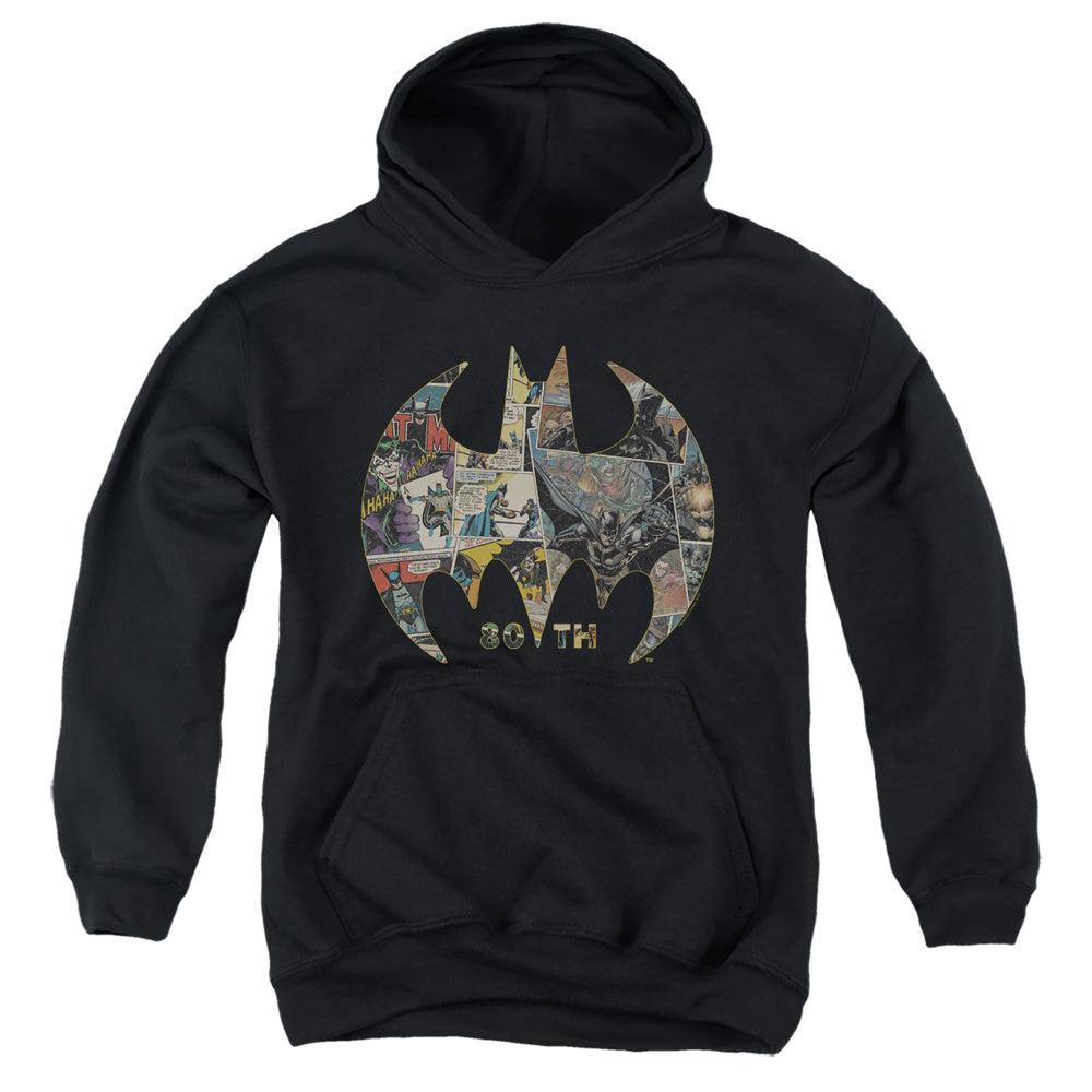 Batman 80Th Shield Youth Hoodie