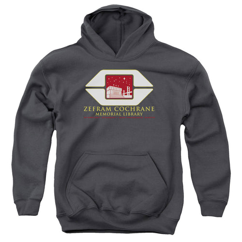 Star Trek Zefram Cochrane Memorial Library Youth Hoodie
