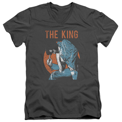 Elvis Presley Mic In Hand V-Neck T-Shirt