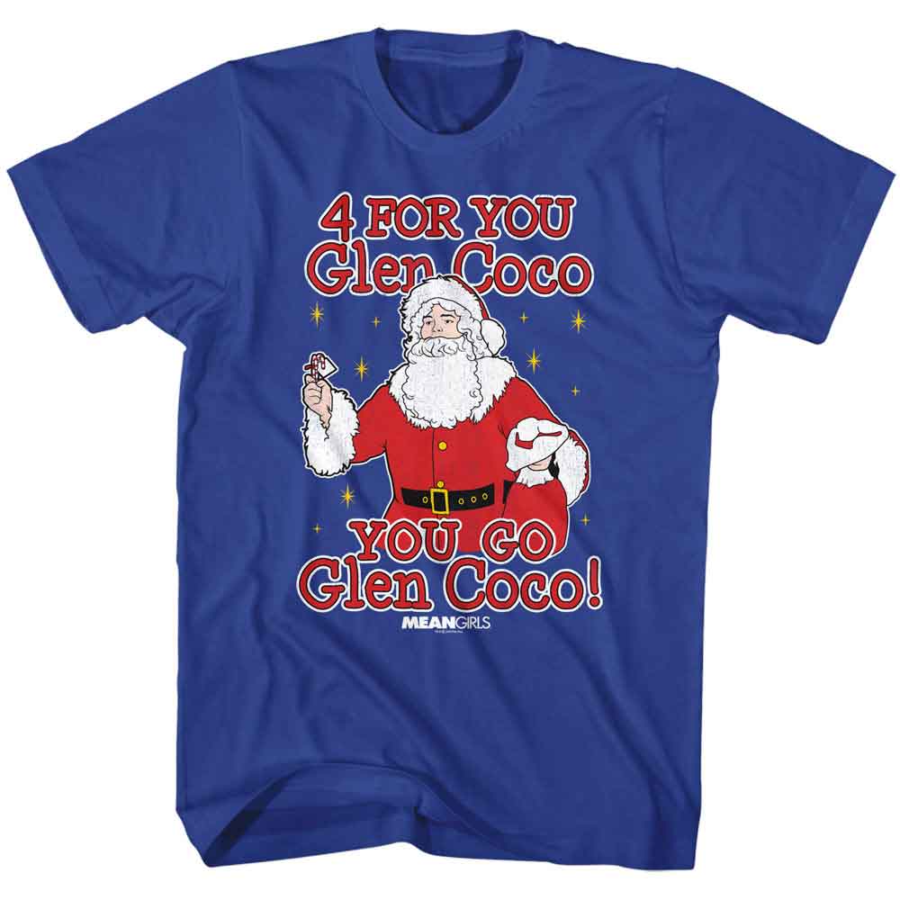 You Go Glen Coco Mean Girls t-shirt in royal blue
