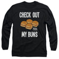 White Castle Check Out My Buns on Black Long Sleeve T-Shirt