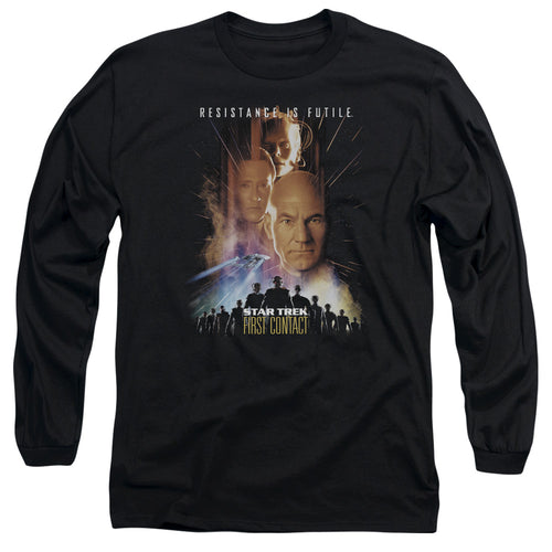 Star Trek First Contact Poster Long Sleeve T-Shirt