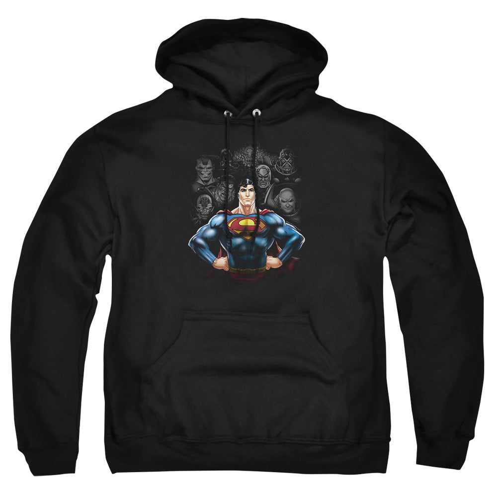 Superman Villains Pullover Hoodie