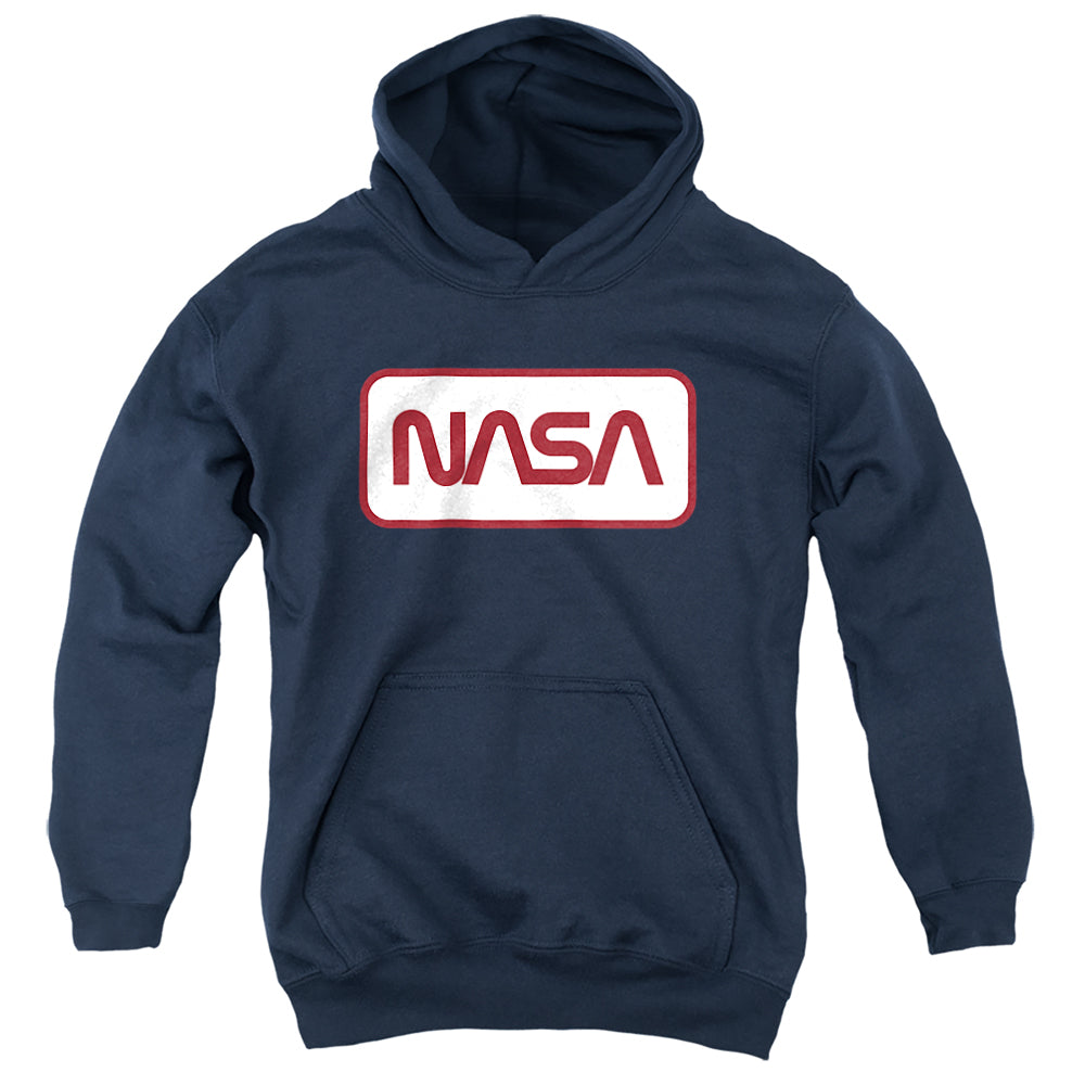 NASA Rectangular Worm Logo Youth Hoodie