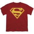 Superman Red & Gold Shield Red Youth/Toddler T-Shirt