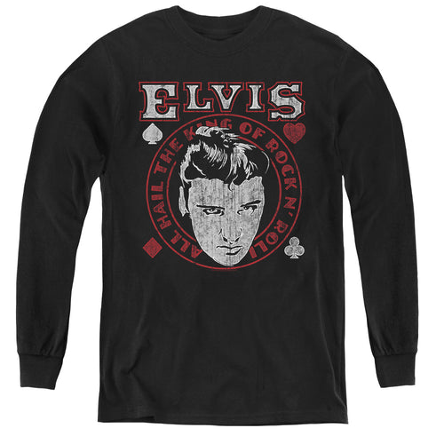 Elvis Presley Hail The King Youth Long Sleeve T-Shirt