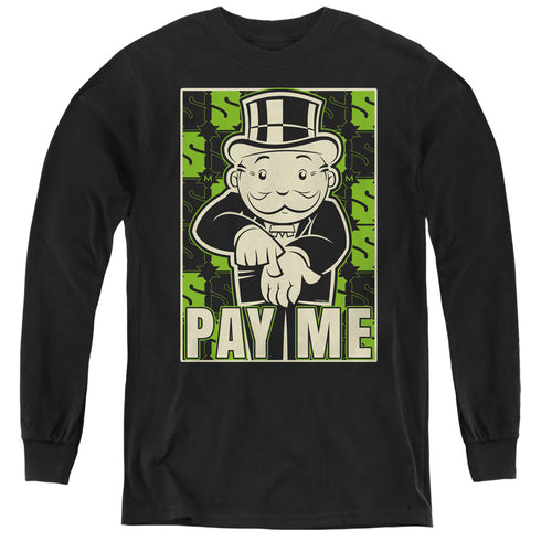 Monopoly Pay Me Youth Long Sleeve T-Shirt