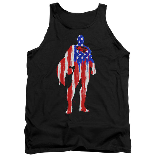 Superman Flag Silhouette Tank Top