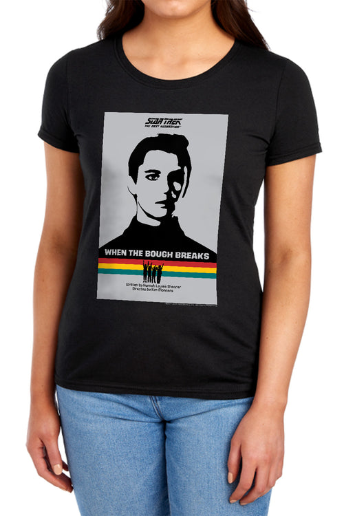 Star Trek When the Bough Breaks Black Womens T-Shirt