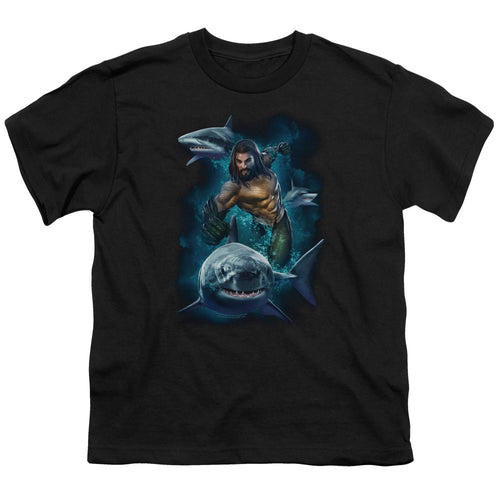 Aquaman Swimming With Sharks Youth/Toddler T-Shirt