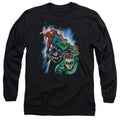 Justice League Heroes Unite Long Sleeve T-Shirt