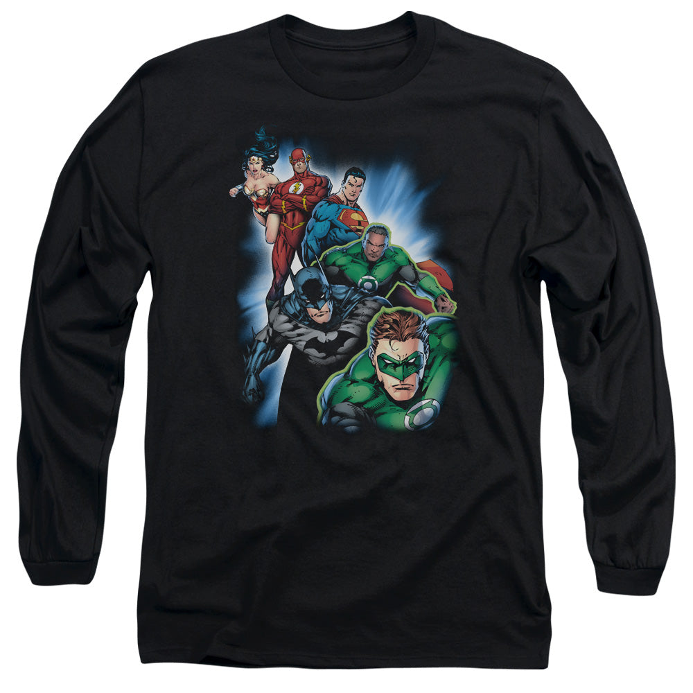 Justice League Heroes Unite Long Sleeve T-Shirt