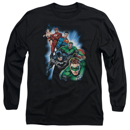Justice League Heroes Unite Long Sleeve T-Shirt