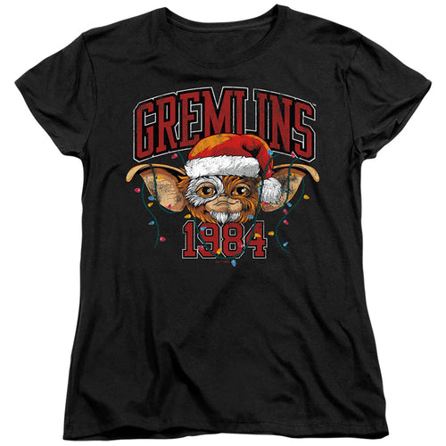 Gremlins Varsity Christmas Womens T-Shirt