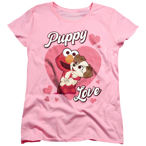 Sesame Street Puppy Love Womens T-Shirt