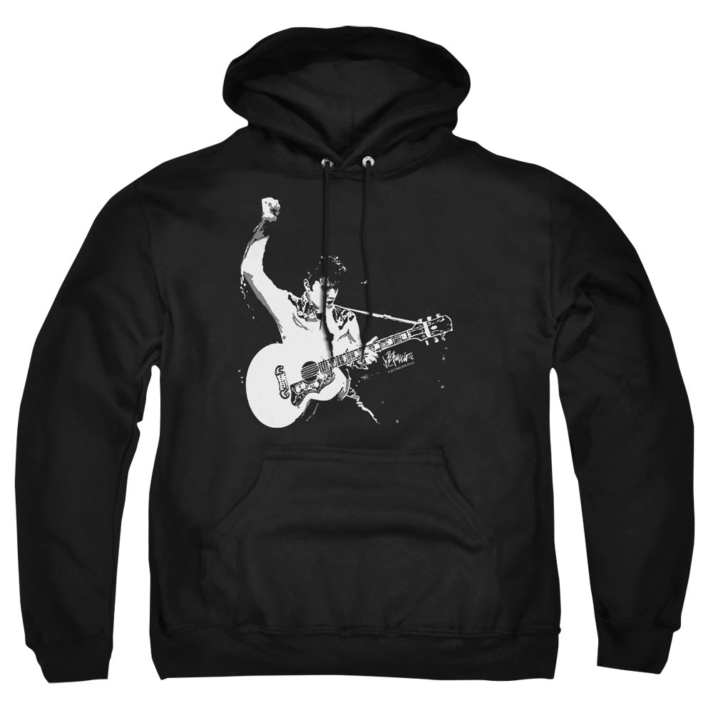 Elvis Presley Black&White Guitarman Pullover Hoodie