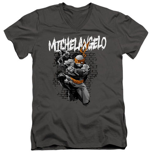 Teenage Mutant Ninja Turtles Michelangelo V-Neck T-Shirt