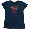 Batman v Superman Tech Super Logo Womens T-Shirt