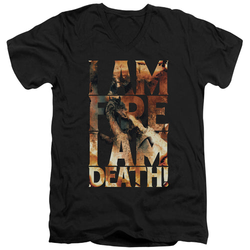 The Hobbit I Am Fire V-Neck T-Shirt