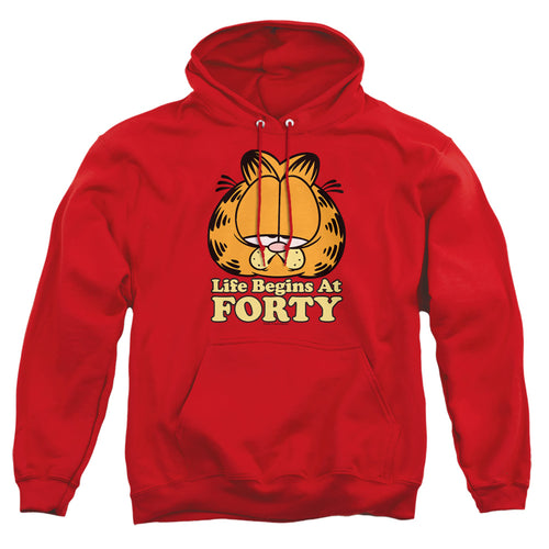 Garfield Life Begins At Forty Pullover Hoodie