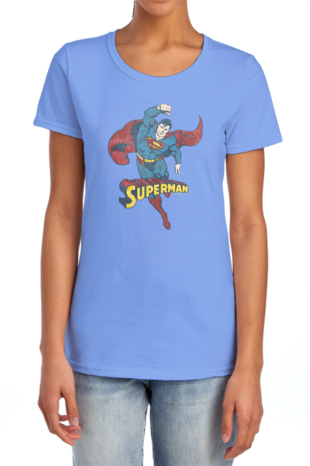 Desaturated Superman Womens T-Shirt