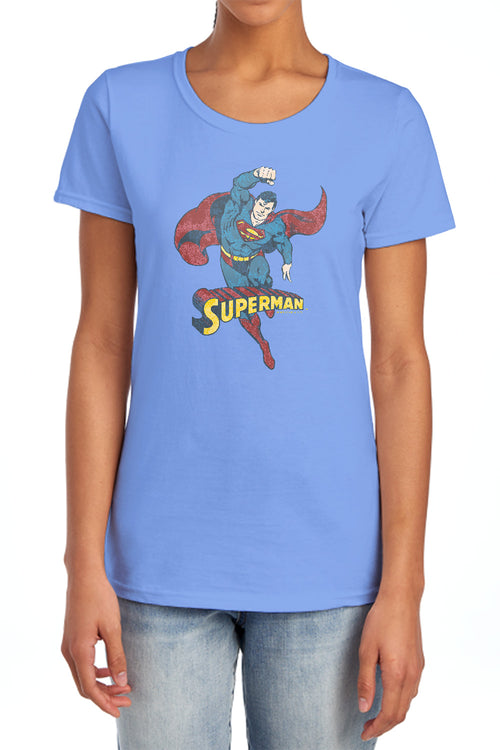 Desaturated Superman Womens T-Shirt