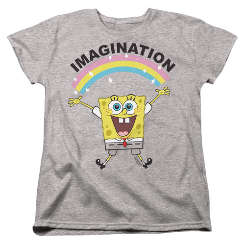 Spongebob Squarepants Simple Imagination Womens T-Shirt