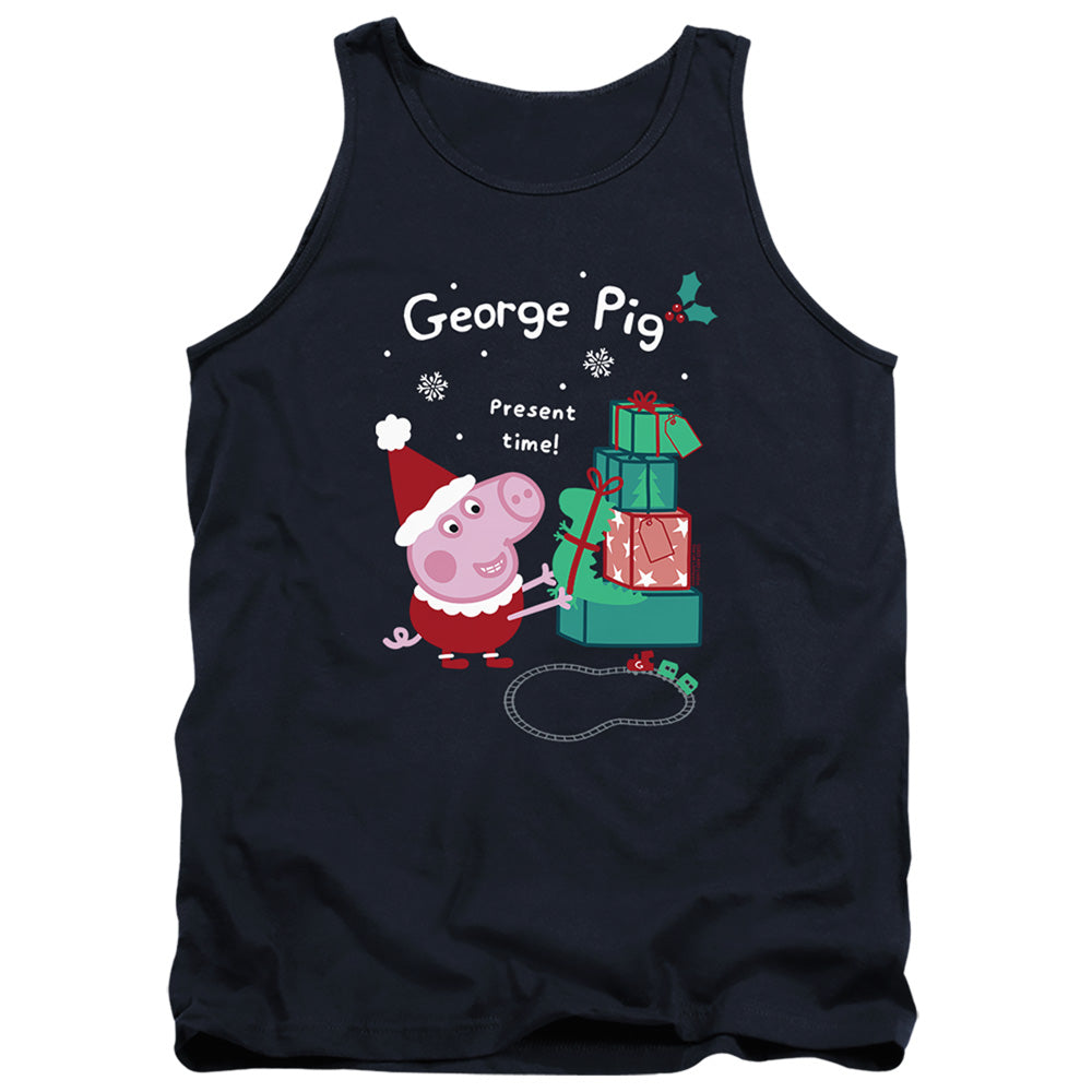 Peppa Pig Christmas Present Time with George Pig Tank Top