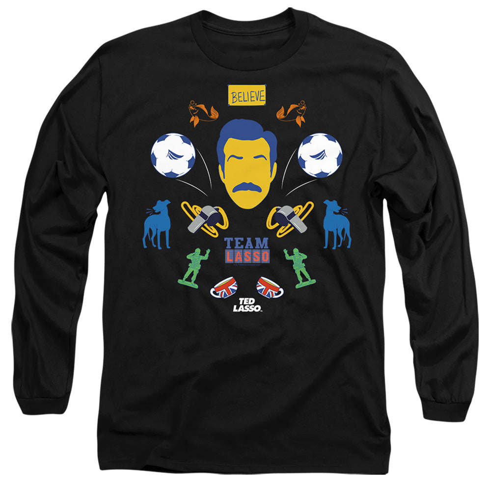Ted Lasso Icon Collage Long Sleeve T-Shirt