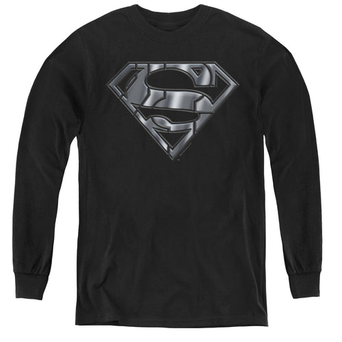Superman Mech Shield Youth Long Sleeve T-Shirt