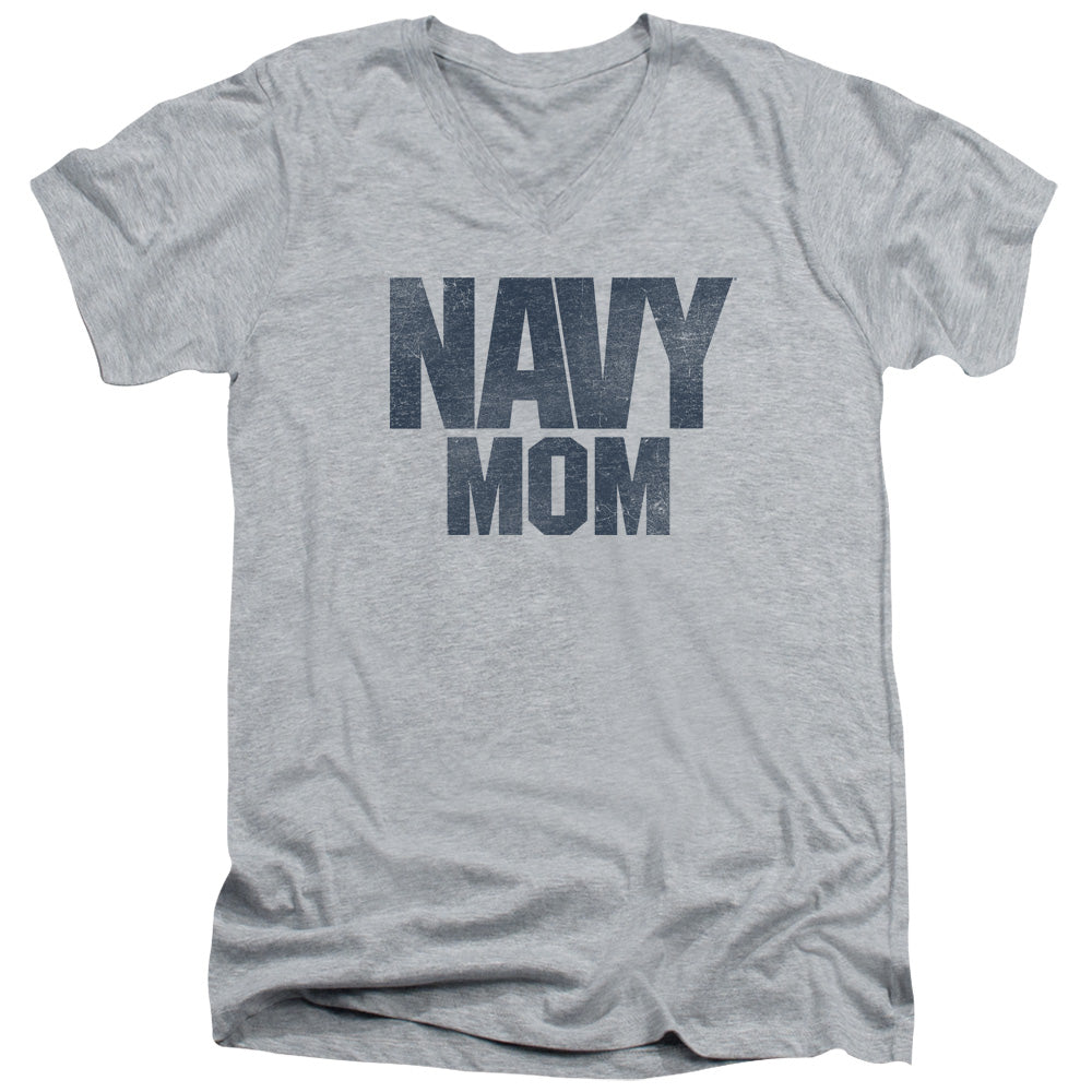 U.S. Navy Mom V-Neck T-Shirt