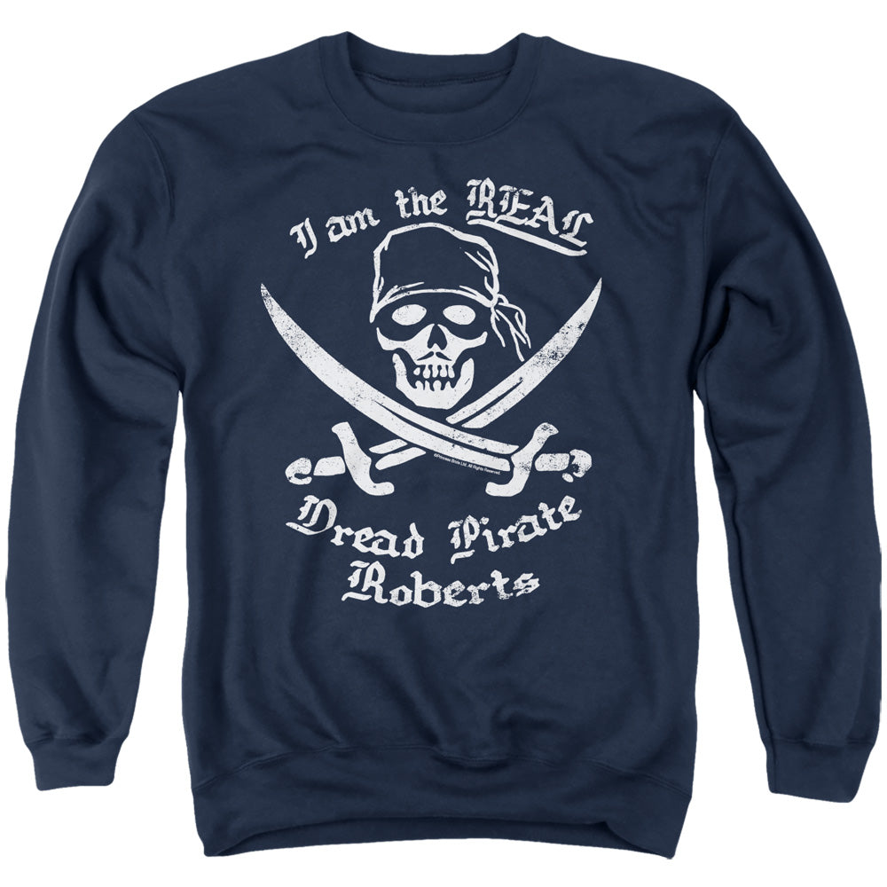 The Princess Bride The Real Dread Pirate Roberts Navy Crewneck Sweatshirt