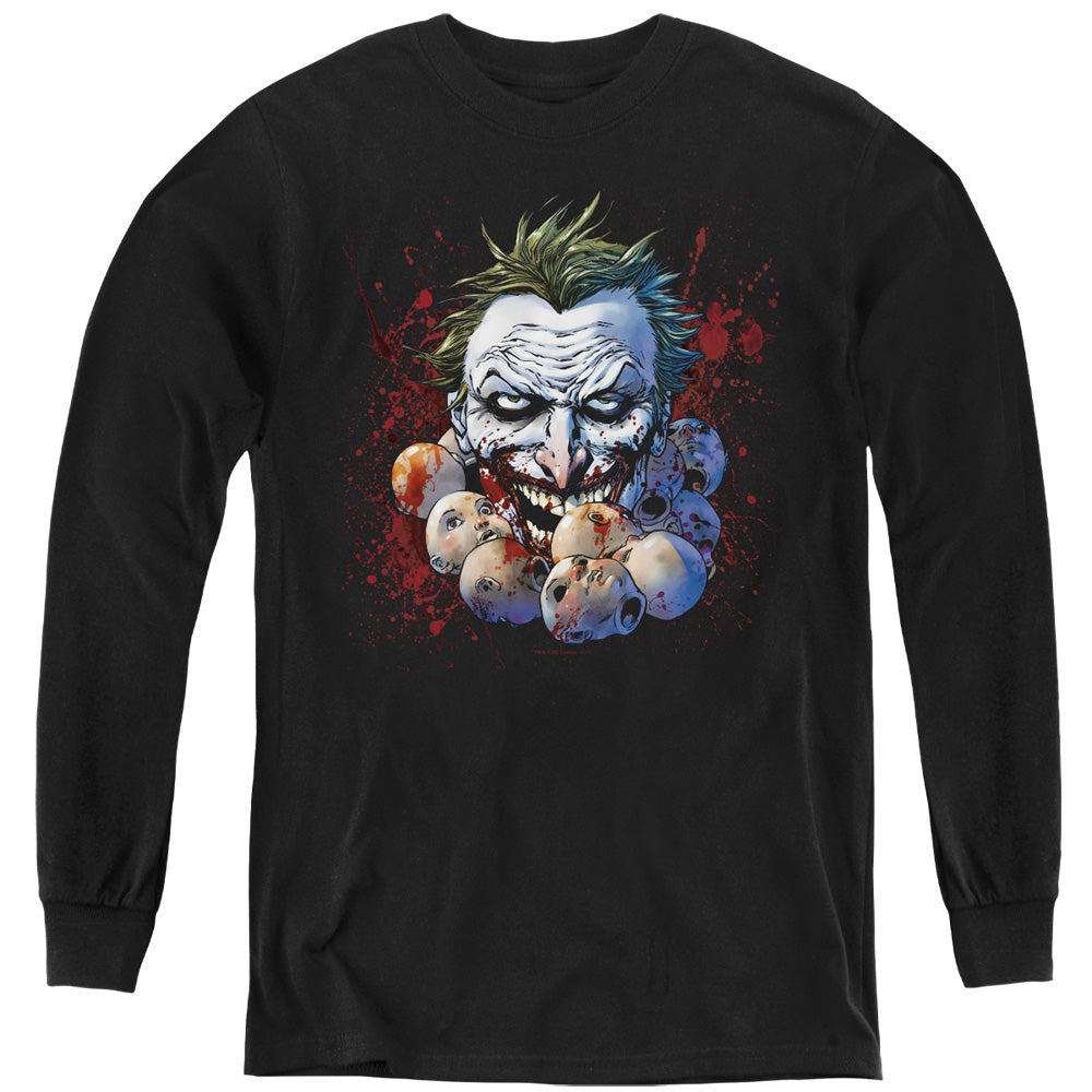 Justice League Doll Heads Youth Long Sleeve T-Shirt