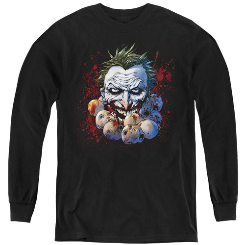 Justice League Doll Heads Youth Long Sleeve T-Shirt