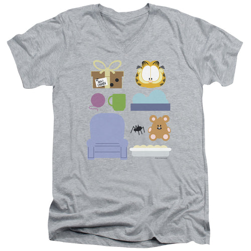 Garfield Gift Set V-Neck T-Shirt