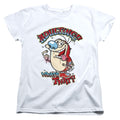 Ren and Stimpy Adulting Graffiti Womens T-Shirt
