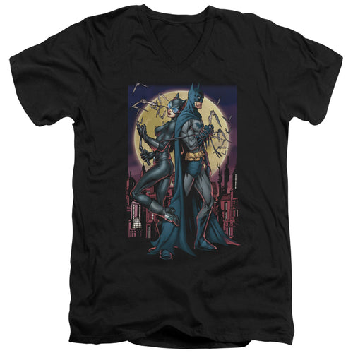 Batman Paint The Town Red V-Neck T-Shirt