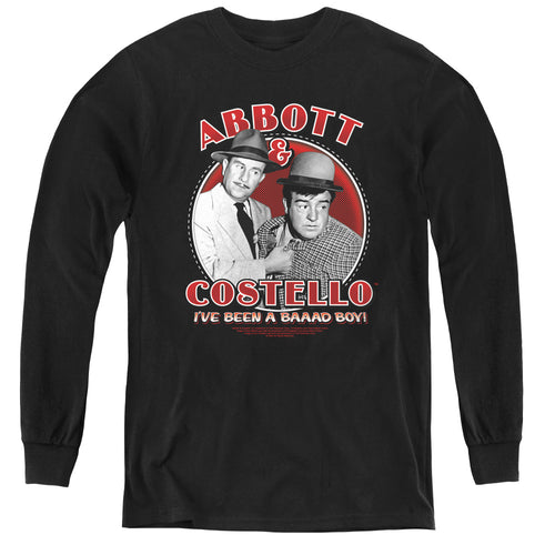 Abbott and Costello Bad Boy Youth Long Sleeve T-Shirt