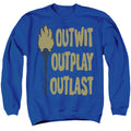 Survivor Outwit Outplay Outlast Gold Crewneck Sweatshirt