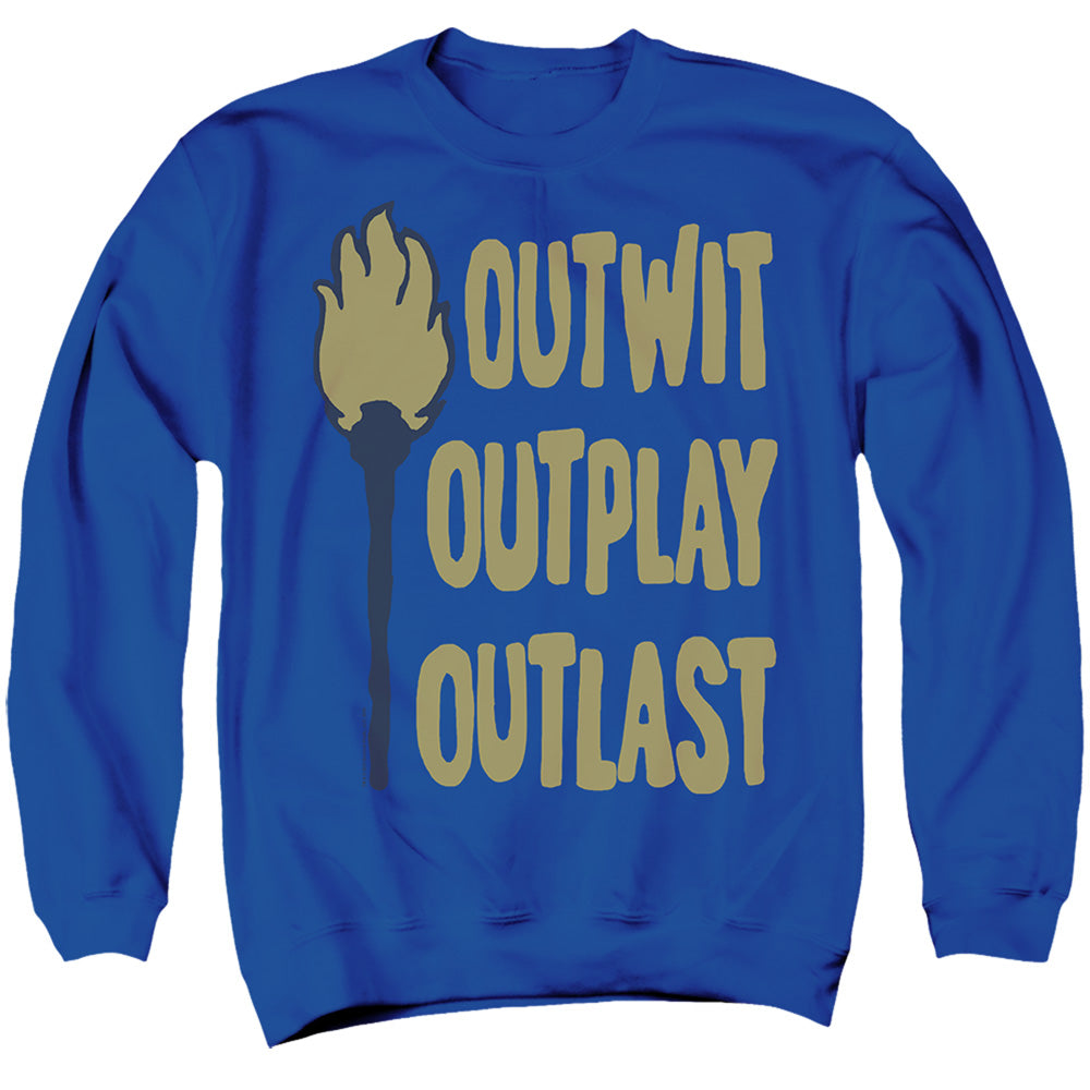 Survivor Outwit Outplay Outlast Gold Crewneck Sweatshirt