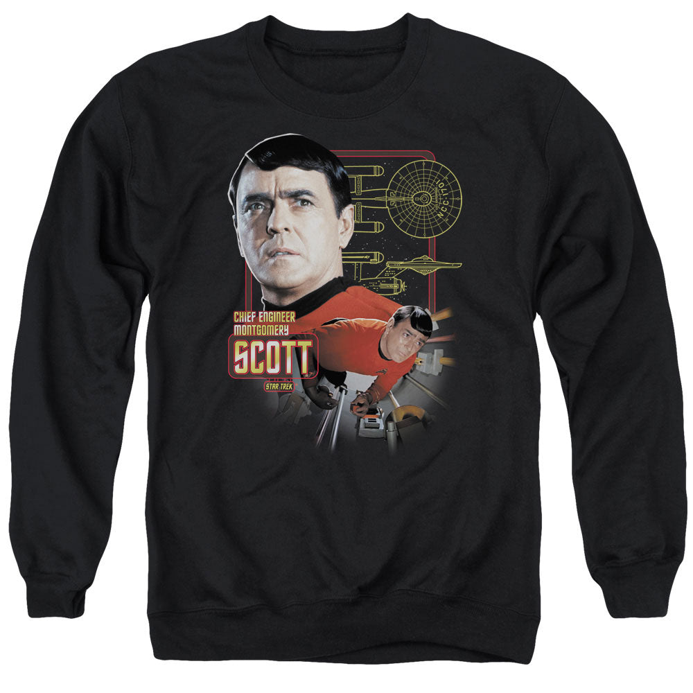 Star Trek Chief Engineer Montgomery Scott Crewneck Sweatshirt