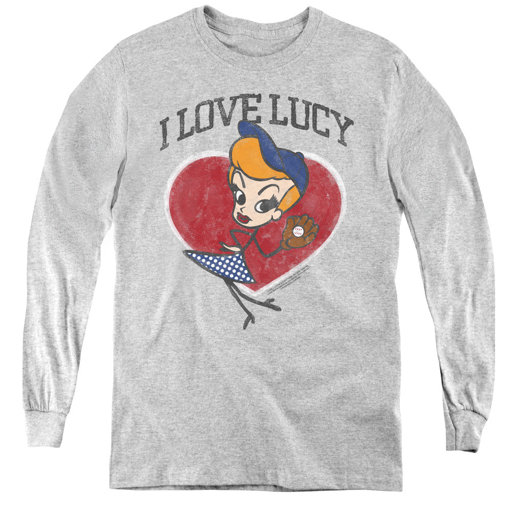 I Love Lucy Baseball Diva Youth Long Sleeve T-Shirt