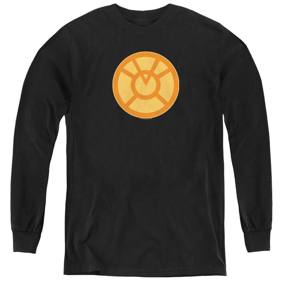 Green Lantern Orange Symbol Youth Long Sleeve T-Shirt