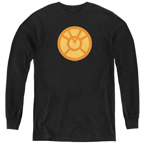 Green Lantern Orange Symbol Youth Long Sleeve T-Shirt
